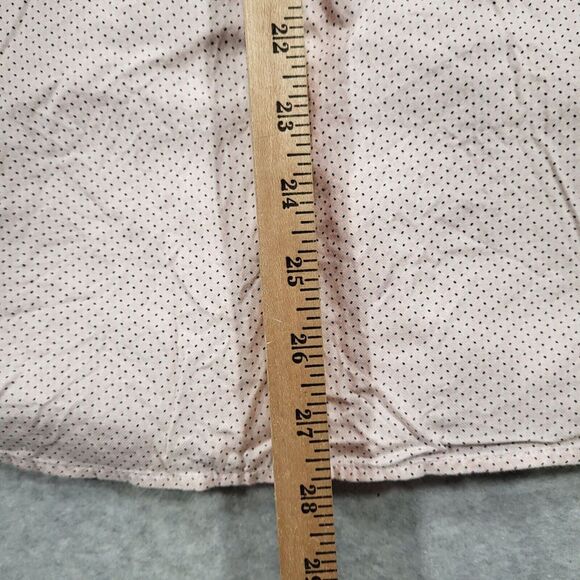 Banana Republic Mens‎ Medium Pink Untucked Fit Oxford Long Sleeve Shirt - Picture 10 of 11